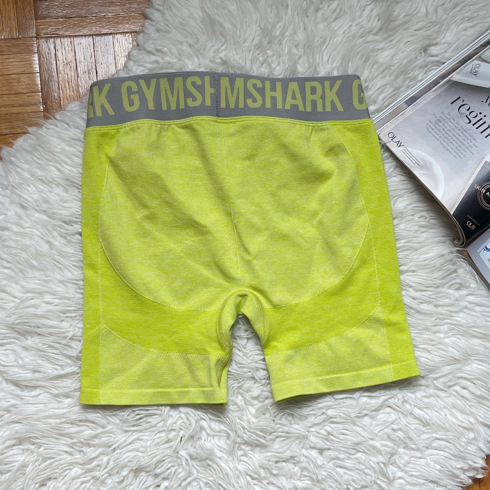 Gymshark Flex Lime Green Workout Shorts - Picture 4 of 8